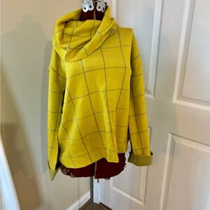 Yellow RAIN Cowl Neck Women's Sweater